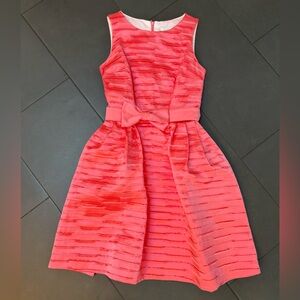 Chic Coral Sleeveless High Low Dress
